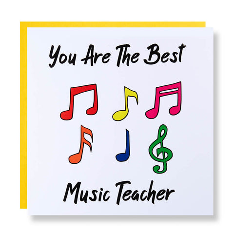 Music Teacher Card