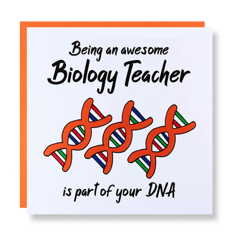 Biology Teacher Card