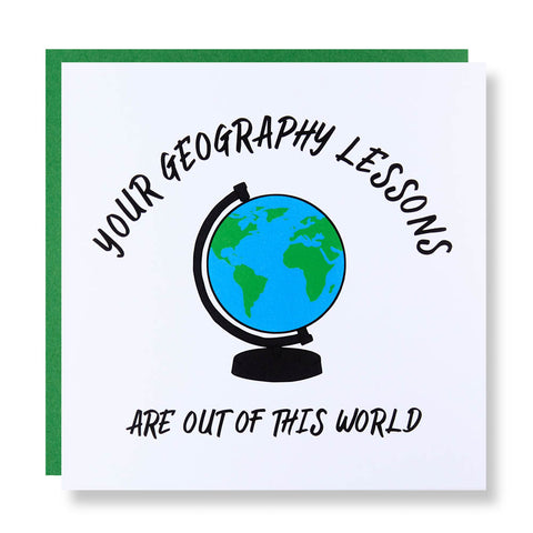 Geography Teacher Card