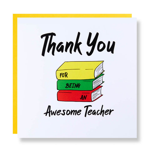 Thank You For Being An Awesome Teacher Card