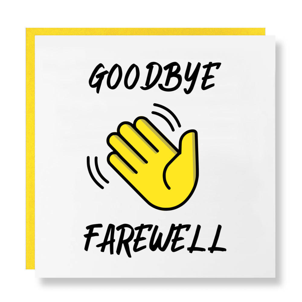 Leaving Card - Goodbye