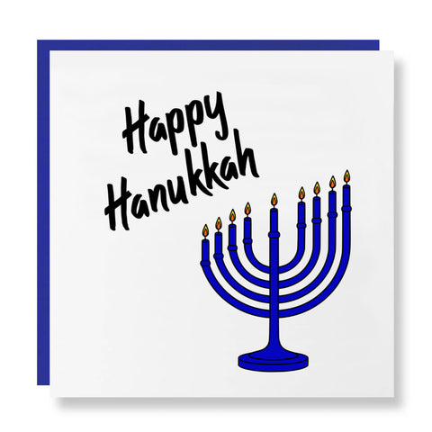 Happy Hanukkah - Slant Candle