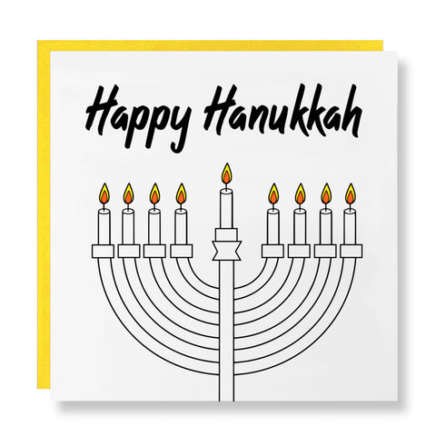 Happy Hanukkah - Candle Stand