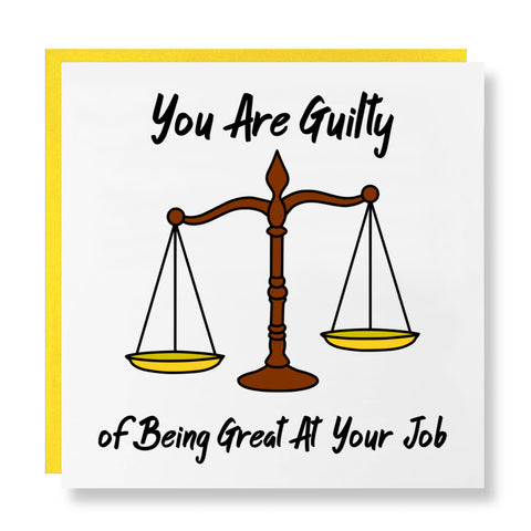 You Are Guilty Card